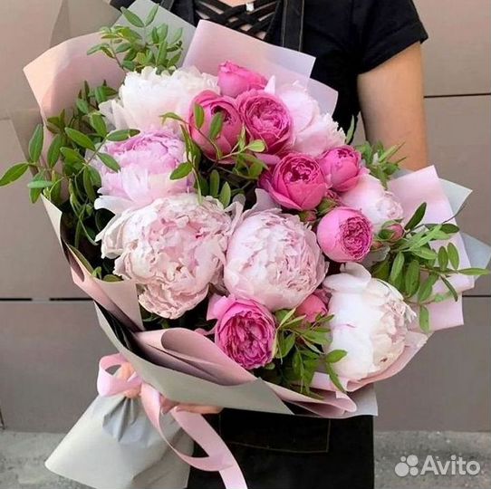 Пионы Букет пионов Доставка цветов