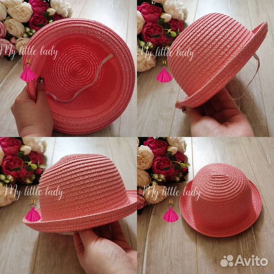 Шляпа панама для девочки новая