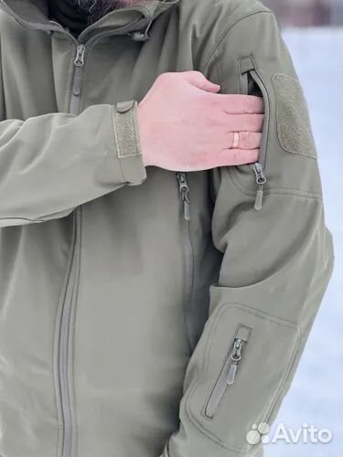 Костюм тактический демисезонный softshell олива