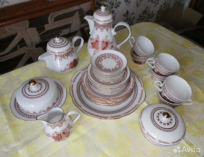 Винтажный чайный / кофейный сервиз Kahla ГДР