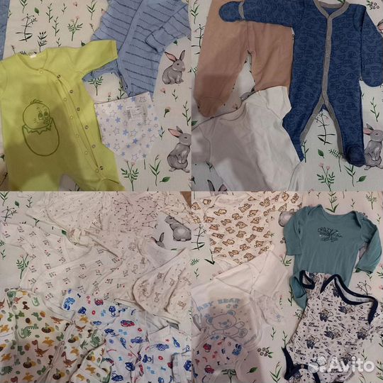 Вещи пакетом для новорождённых 56 62