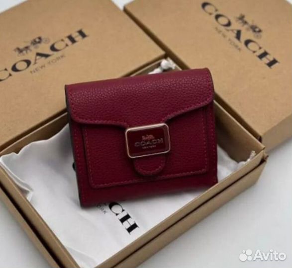 Кошелек женский натуральная кожа coach