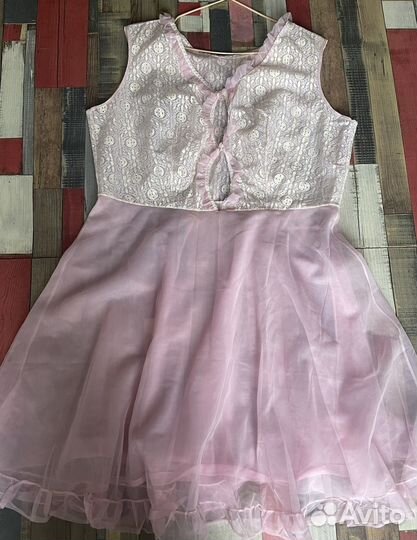 Сорочка винтаж 70-е гг пудра