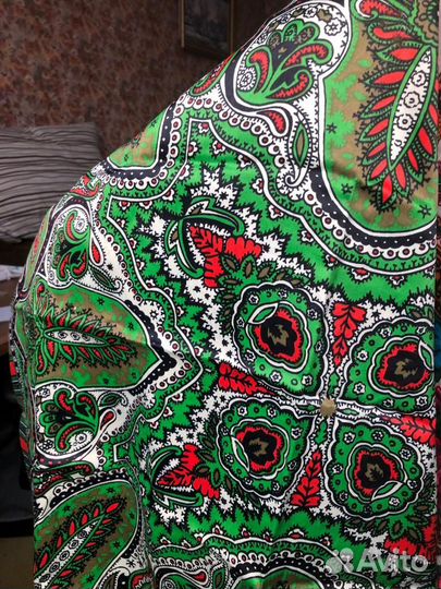 Платок народный90*83 шелковистый СССР