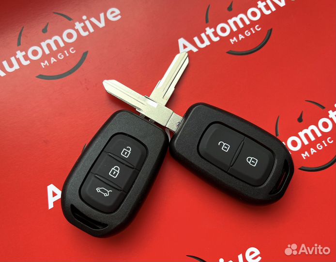 Ключ Renault Duster, Sandero, Logan с привязкой