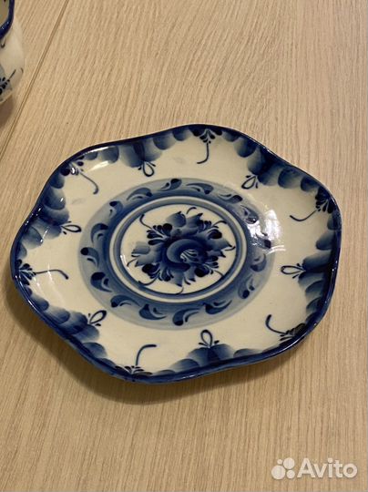 Чайная пара гжель