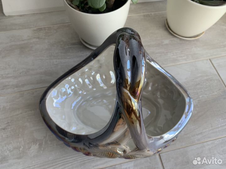 Фарфоровая ваза для фруктов СССР