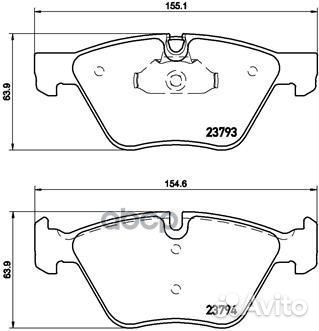 Колодки тормозные дисковые Xtra перед P0605
