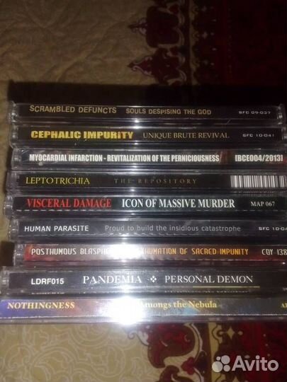 Death metal cd, Brutal death metal cd