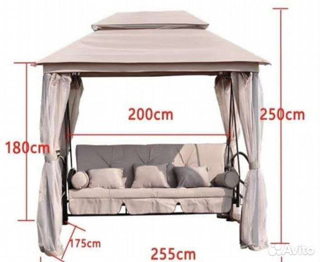 Садовые качели беседка нс-138