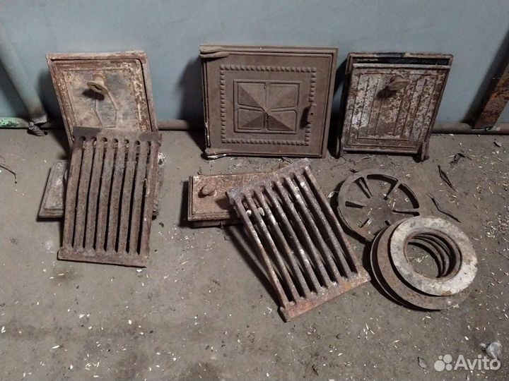 Плита печная чугунная, колосники,дверцы