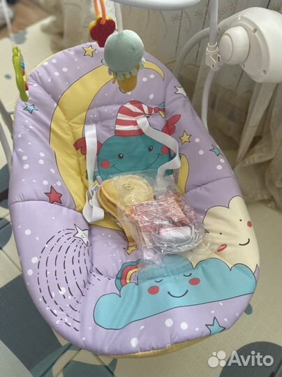 Кресло-качели детские Happy Baby