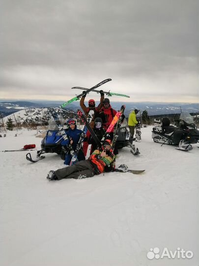 Катание на снегоходах Шерегеш