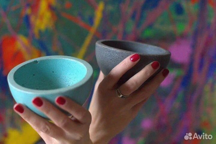 Бетонные кашпо