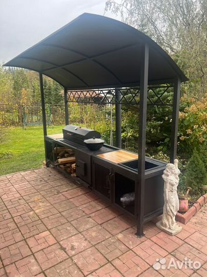 Мангал с крышей