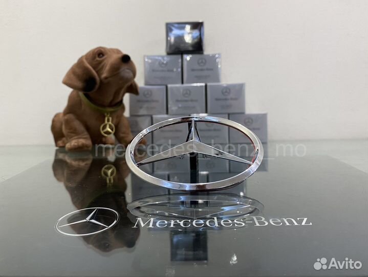 Эмблема звезда Мерседес Бенц на крышку багажника