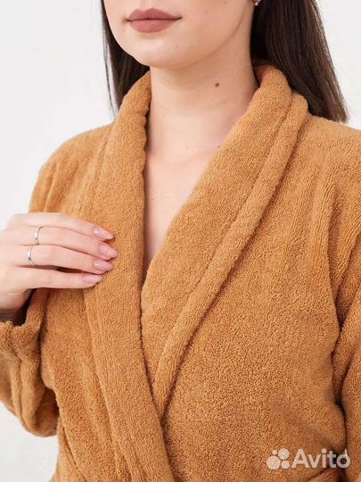 Халат махровый унисекс банный домашний