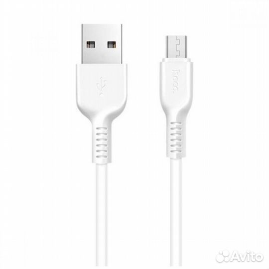 Кабель hoco X20 microUSB 2m (White)