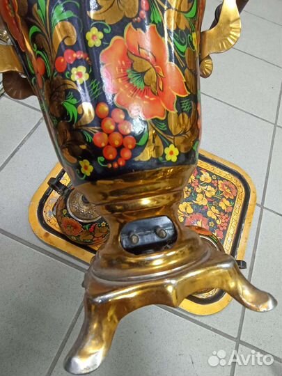 Самовар расписной.винтаж