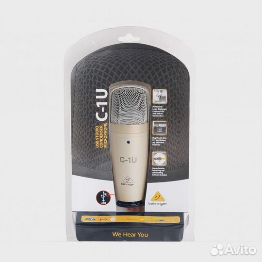 USB микрофон behringer C-1U studio condenser micro