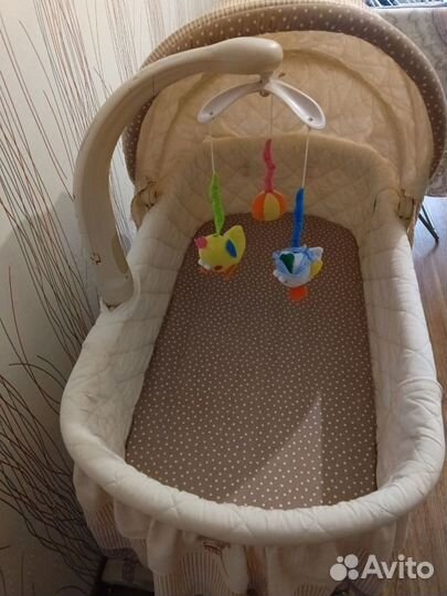 Детская кровать-качалка для новорожденных