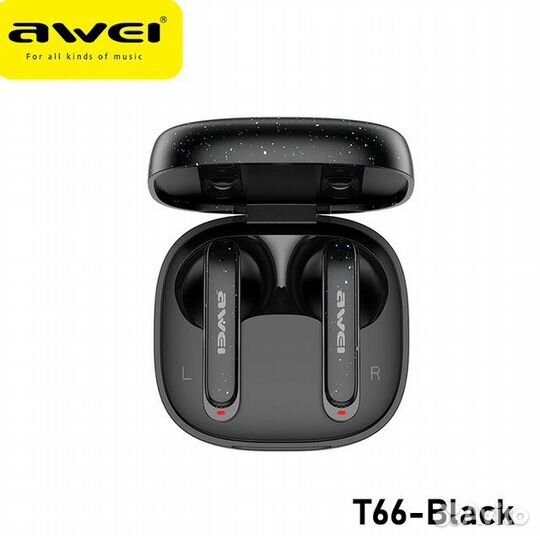 Беспроводные наушники Awei T66 ENC Bluetooth 5.3