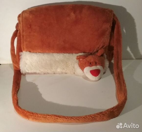 Детская плюшевая сумочка сумка