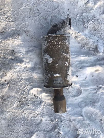 Задняя банка глушителя