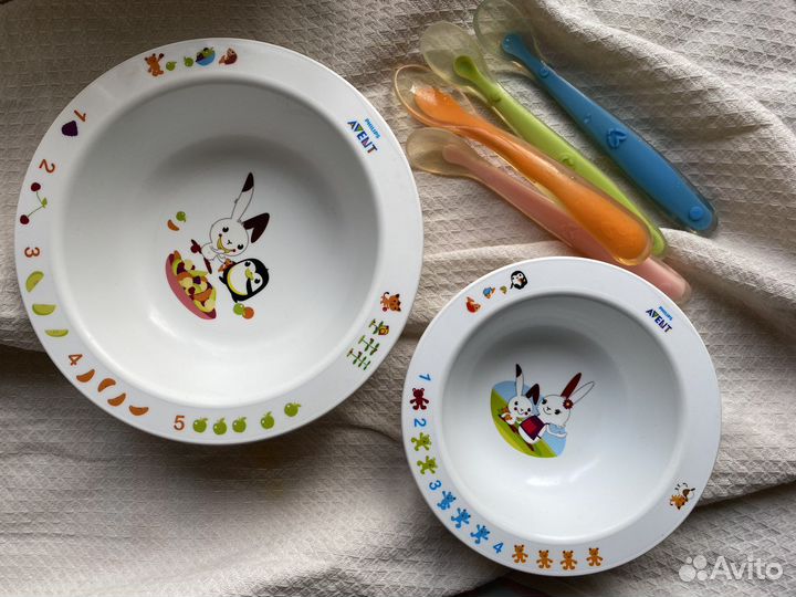 Тарелки для малышей avent