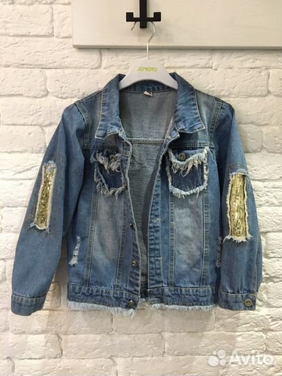 Джинсовая куртка для девочки 120