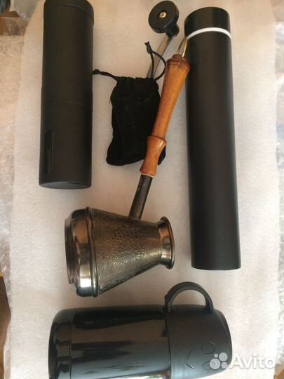 Чёрный набор для кофе