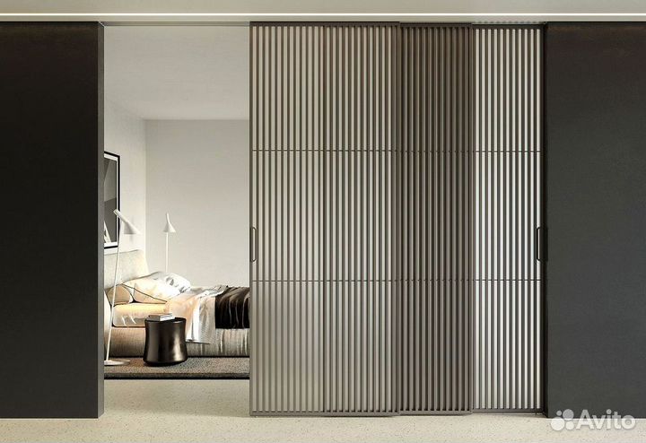 Реечные раздвижные перегородки