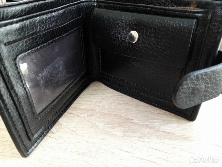 Партмоне муж., чёрного цвета. Новый