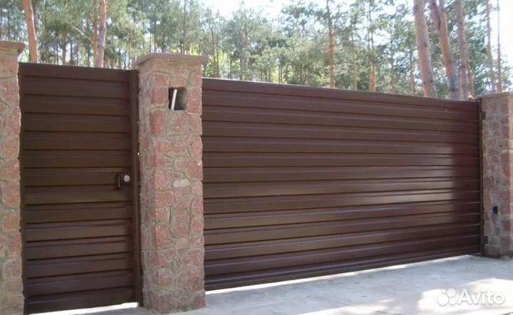 Забор из профнастила цена за метр качественно