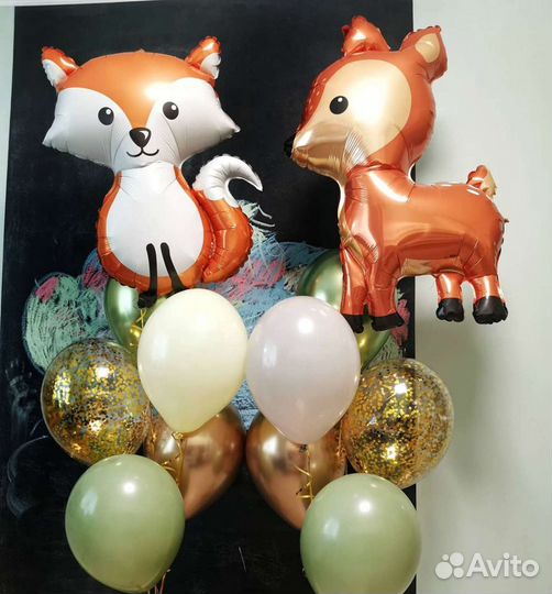 Гелиевые шары и композиции оформление шарами