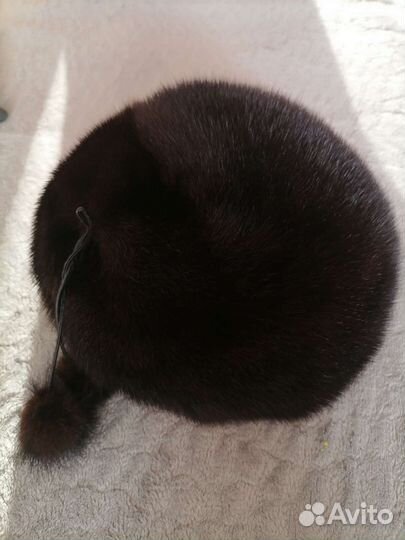 Берет женский норковый мягкий