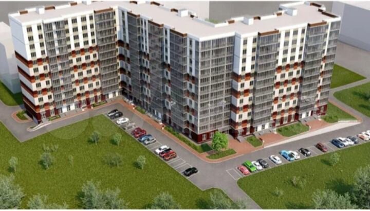 1-к. квартира, 59,1 м², 10/12 эт.