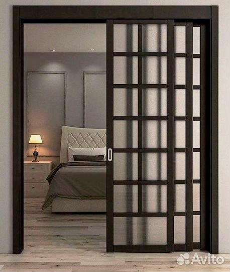 Каскадная раздвижная дверь перегородка