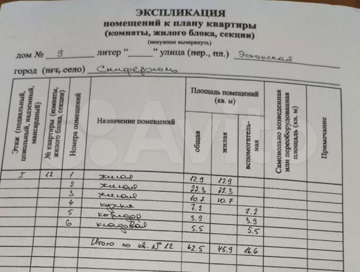 3-к. квартира, 62,5 м², 1/1 эт.