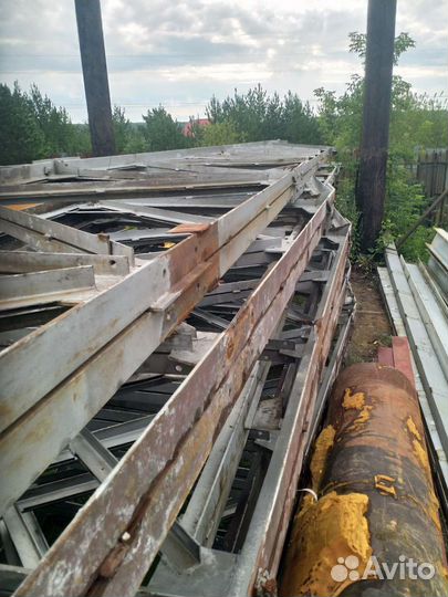 Продам каркас ангара бу 18/60/8 под кранбалку