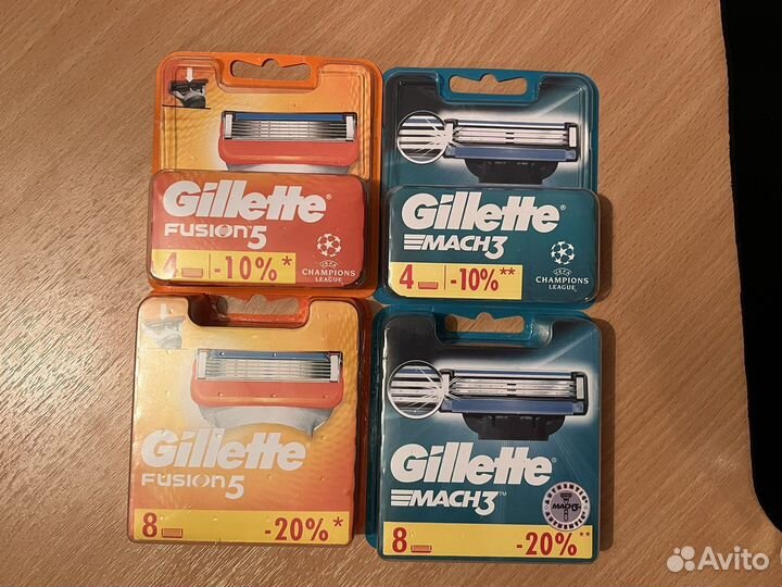 Сменные кассеты gillette
