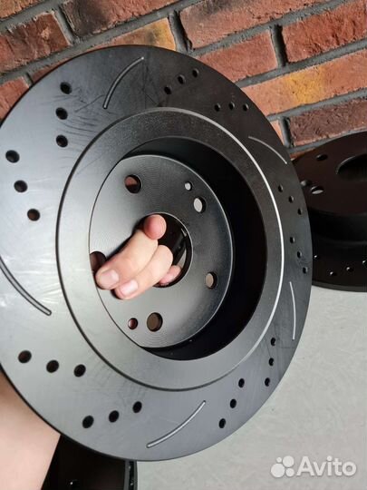 Передние + задние тормозные диски Geely Coolray