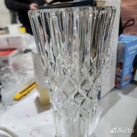 Ваза хрустальная ромбы СССР 1980-е