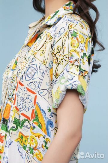 Новое Платье туника Хлопок fabretti Италия