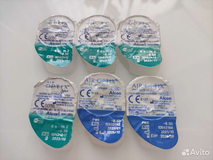 Линзы контактные -8,5