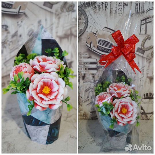 Букет из мыла ручной работы