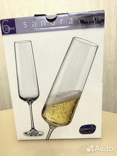 Бокалы для шампанского Bohemia Cristal, Новые