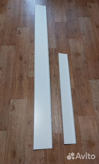 Отливы оконные 150 х 1900 мм и 100 х 1000 мм белые