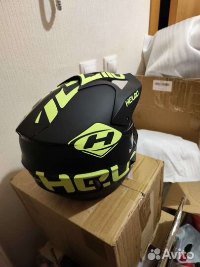 Мотошлем кроссовый, новый