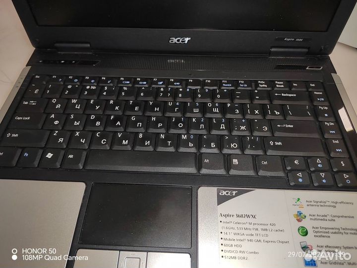 Acer acer aspire 3682wxc